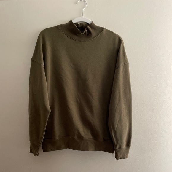 Olive Green Turtleneck - Picture 3 of 6
